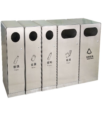 F343戶外五分類(lèi)垃圾箱