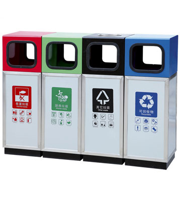 E203室內(nèi)4分類(lèi)果皮箱