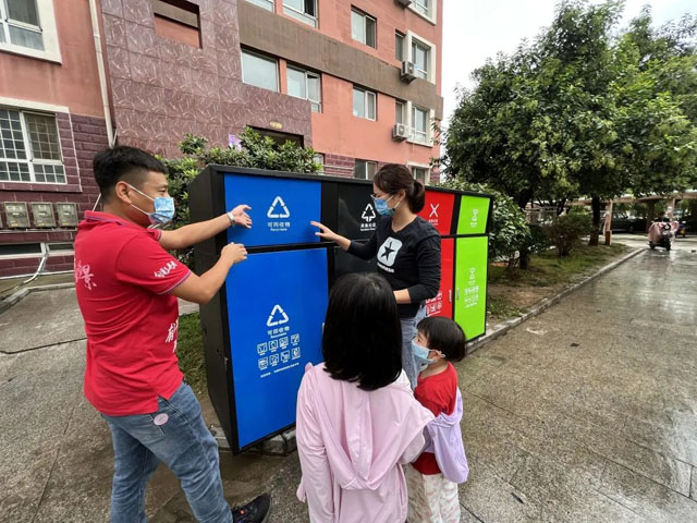 山東小區戶外投放新型垃圾桶美觀環保無異味